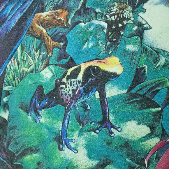 Vintage 90s Nature Habitat Moody Gardens Rainforest Animal Galveston Wrap-around - Picture 6 of 16